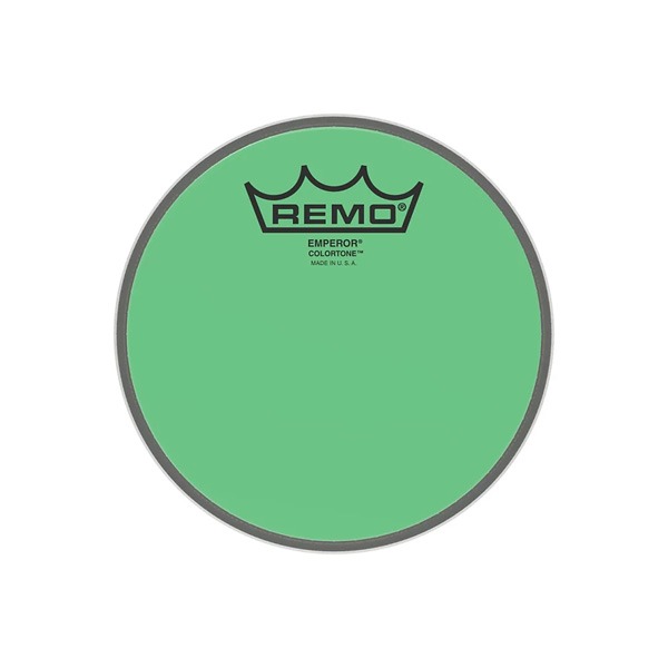 Remo레모 엠페러 컬러톤 그린 드럼 헤드 12인치 BE-0312-CT-GN Remo Emperor Colortone Green Drum Head 12
