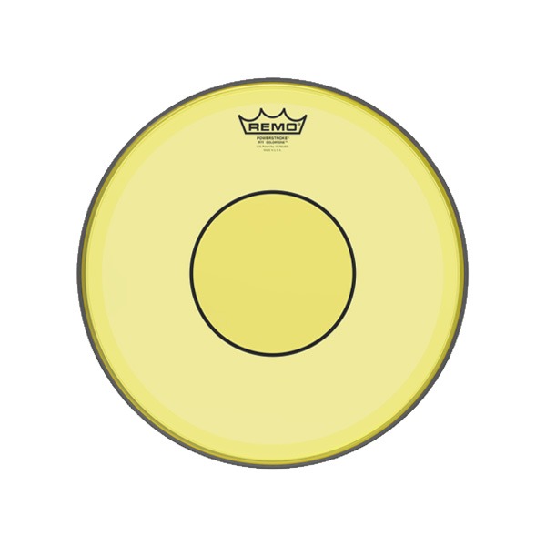 Remo레모 파워스트로크 77 P7 컬러톤 옐로우 스네어 헤드 14인치 P7-0314-CT-YE Remo Powerstroke 77 P7 Color Tone Yellow Snare Head 14