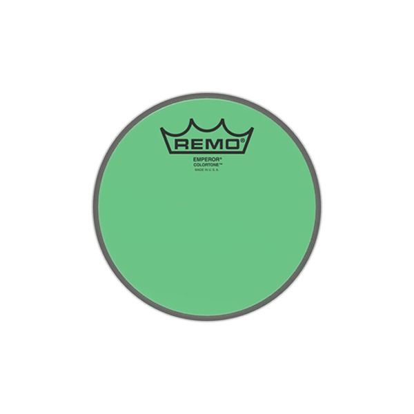 Remo레모 엠페러 컬러톤 그린 드럼 헤드 10인치 BE-0310-CT-GN Remo Emperor Colortone Green Drum Head 10