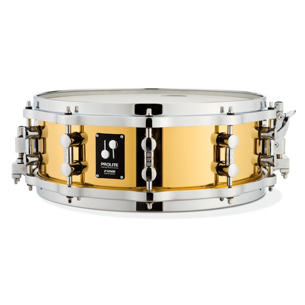 Sonor소노 14인치 프로라이트 시리즈 브라스 도금 스네어 드럼 PL 1405 SDBD 15810901 Sonor ProLite Series Brass Plated Snare Drum