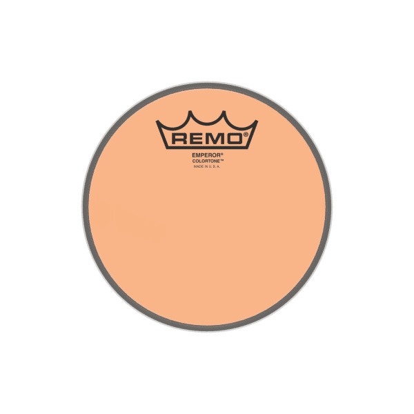 Remo레모 엠페러 컬러톤 오렌지 드럼 헤드 10인치 BE-0310-CT-OG Remo Emperor Colortone Orange Drum Head 10